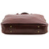 Urbino - Leather laptop briefcase with front pocket
